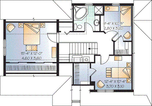 upper floor house blueprint