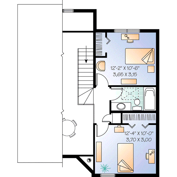 upper floor house blueprint