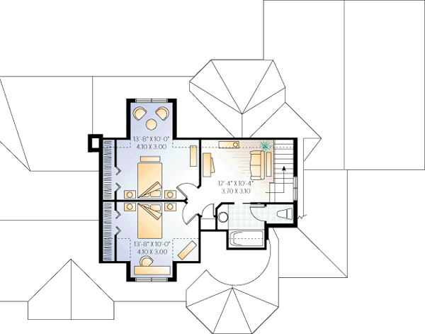 upper floor house blueprint