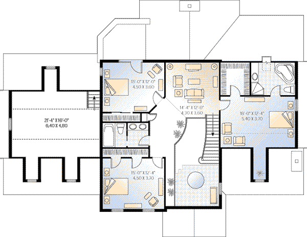 upper floor house blueprint