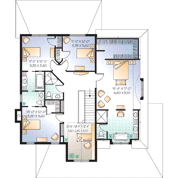 upper floor house blueprint