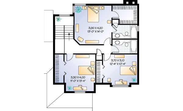 upper floor house blueprint