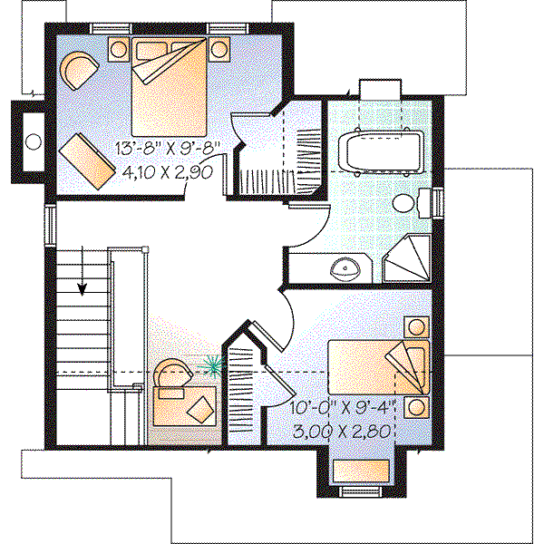 upper floor house blueprint