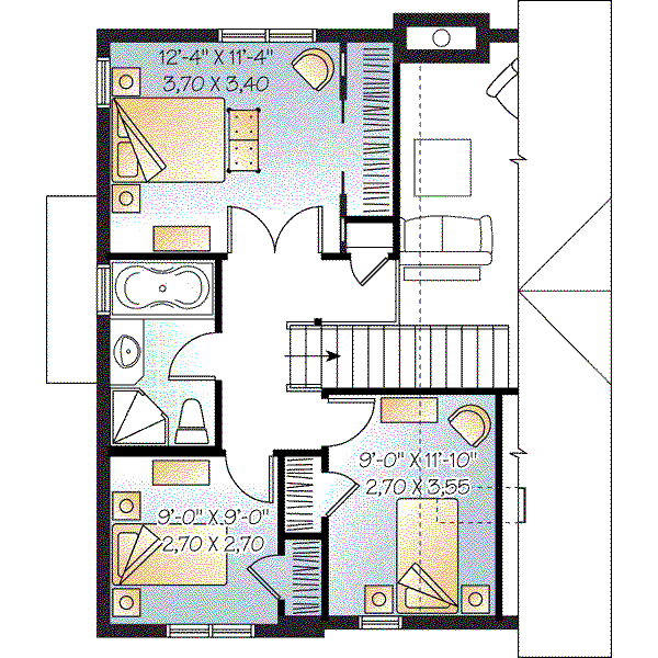 upper floor house blueprint