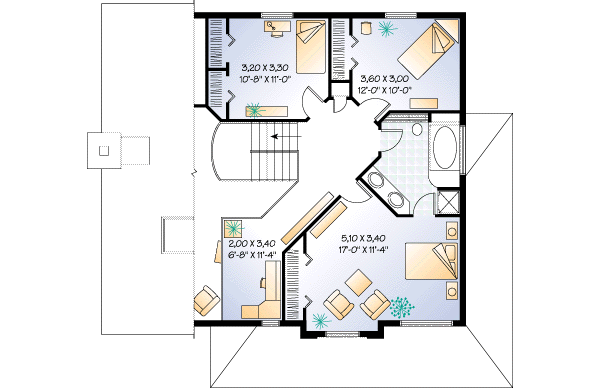 upper floor house blueprint