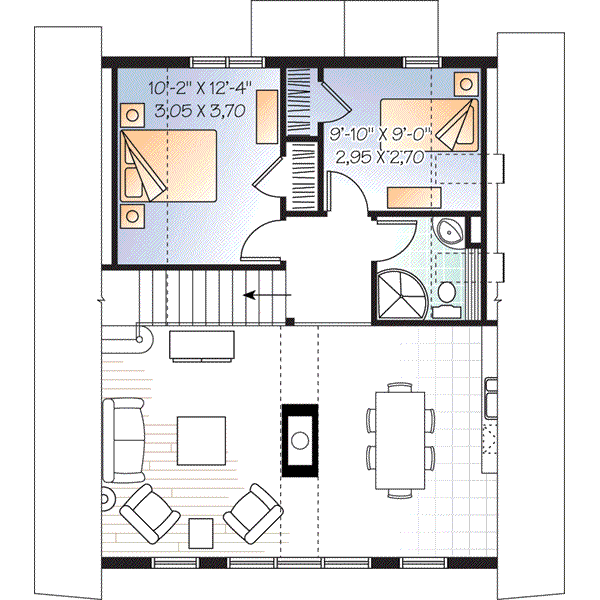 upper floor house blueprint