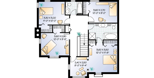 upper floor house blueprint