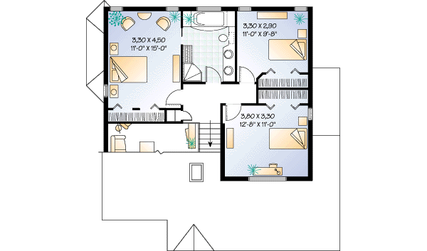 upper floor house blueprint