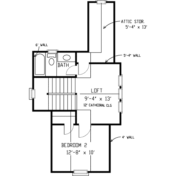 upper floor house blueprint