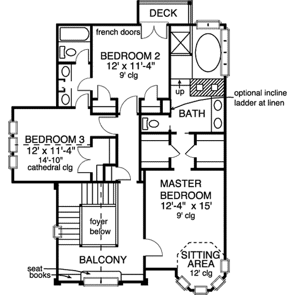 upper floor house blueprint