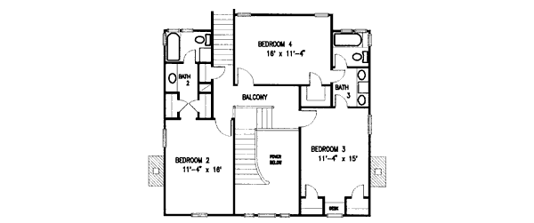 upper floor house blueprint