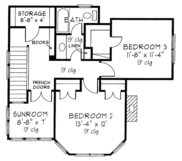 upper floor house blueprint
