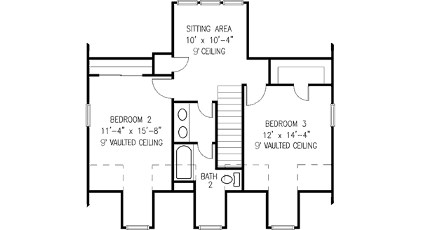 upper floor house blueprint