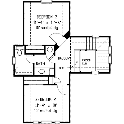 upper floor house blueprint