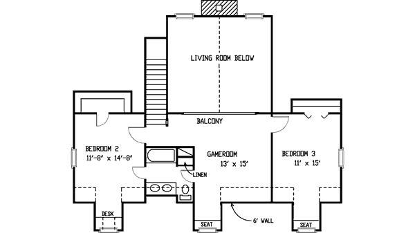 upper floor house blueprint