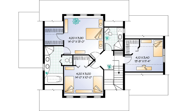 upper floor house blueprint