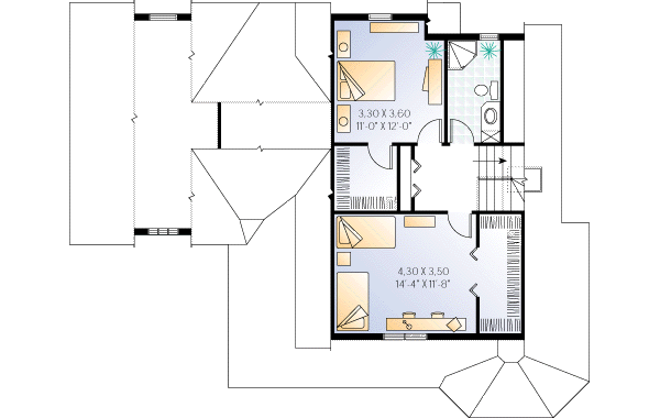upper floor house blueprint