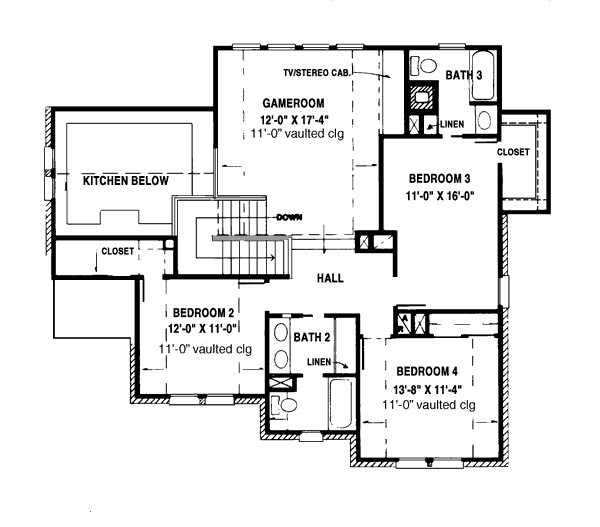 upper floor house blueprint