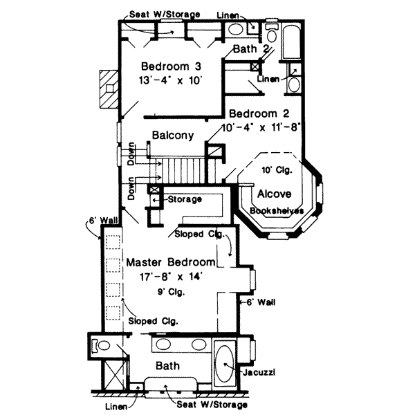 upper floor house blueprint