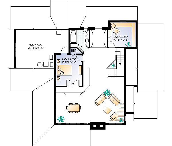 upper floor house blueprint