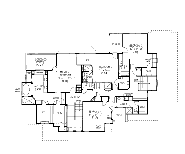 upper floor house blueprint