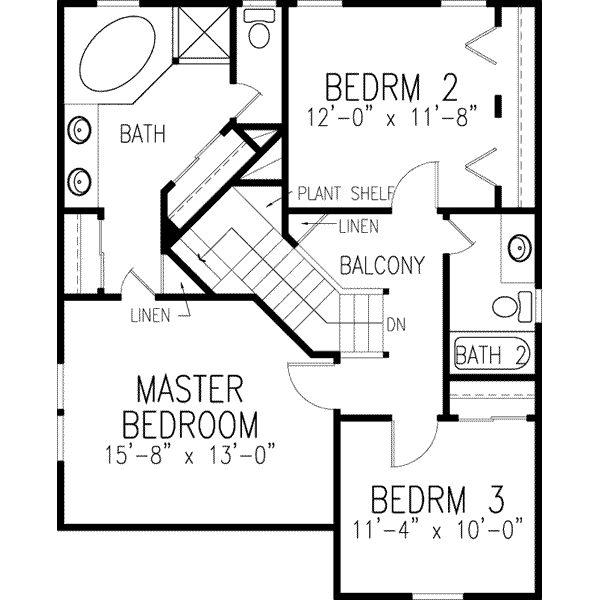 upper floor house blueprint