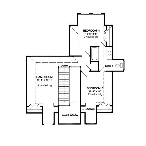 upper floor house blueprint