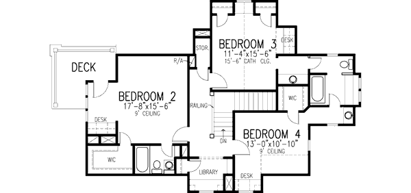 upper floor house blueprint