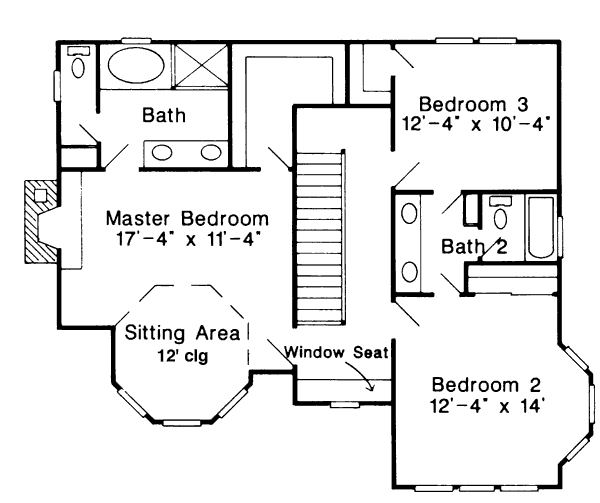 upper floor house blueprint