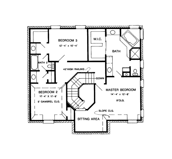 upper floor house blueprint