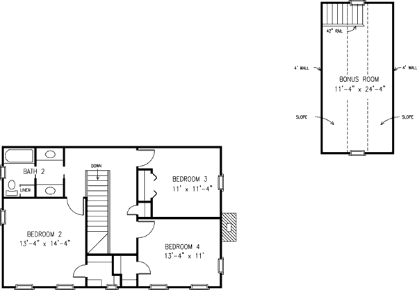 upper floor house blueprint