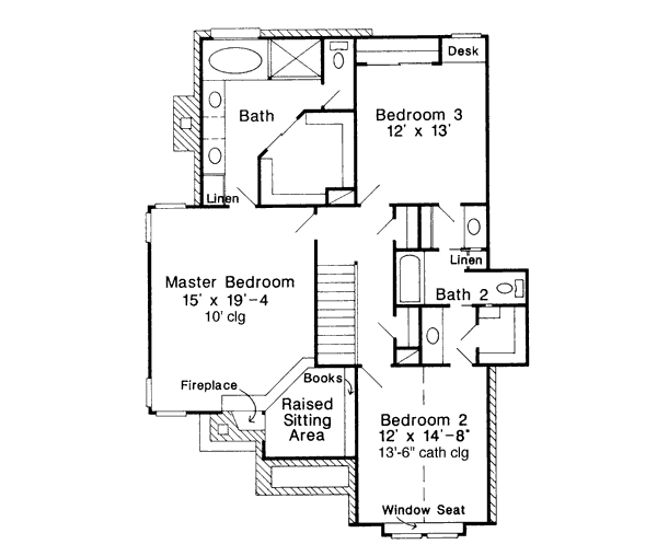 upper floor house blueprint