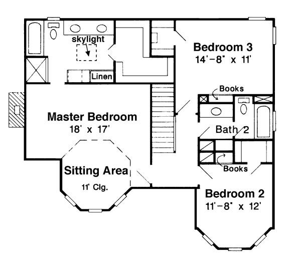 upper floor house blueprint