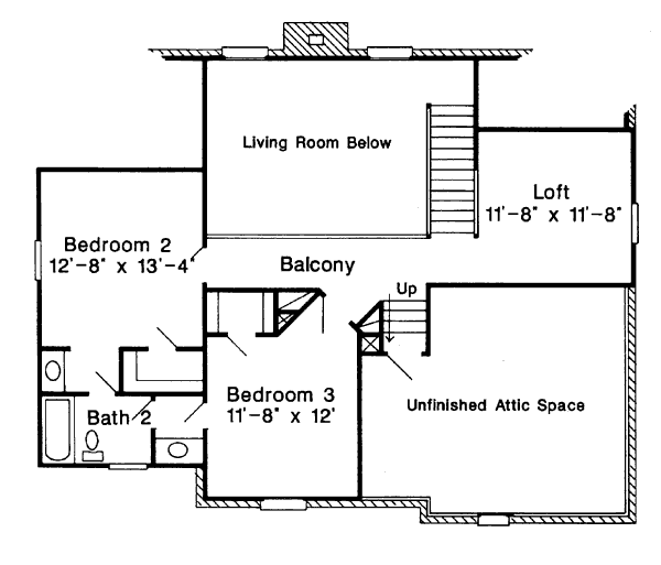 upper floor house blueprint