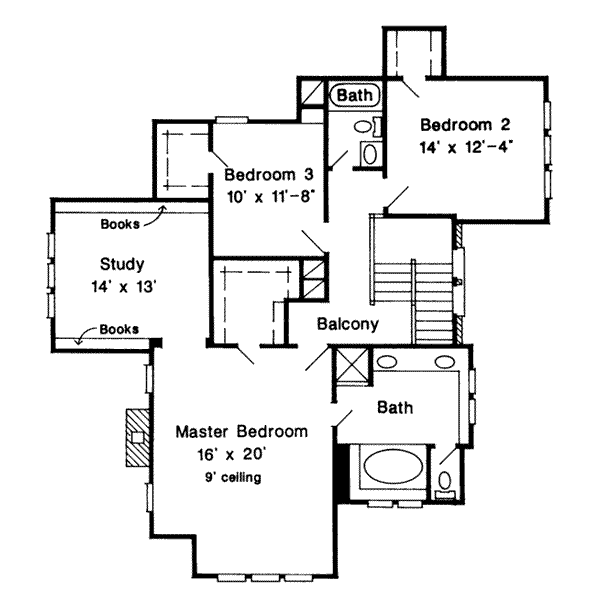 upper floor house blueprint