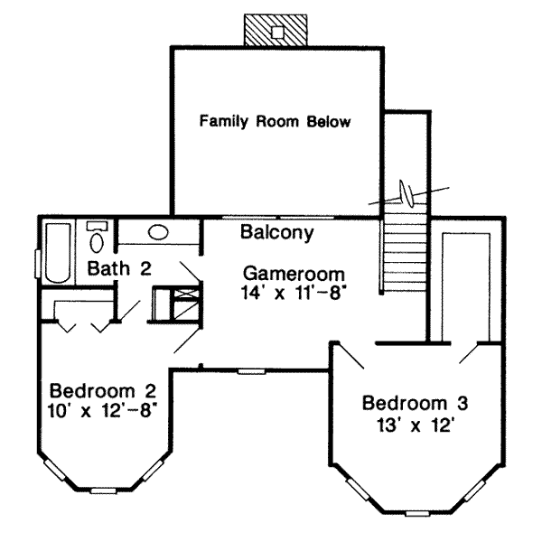 upper floor house blueprint