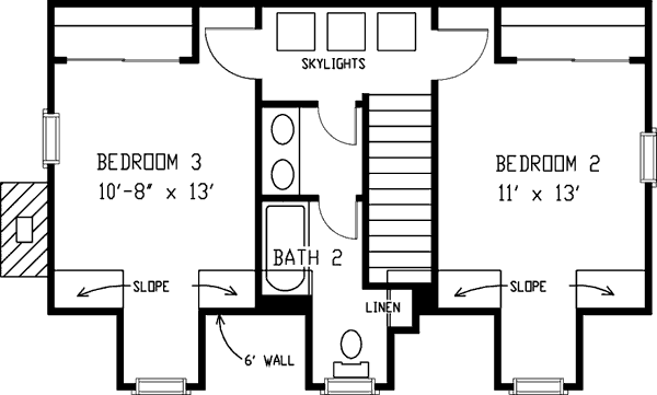 upper floor house blueprint