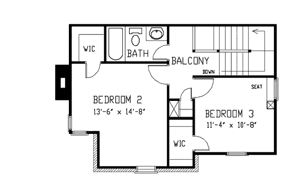 upper floor house blueprint