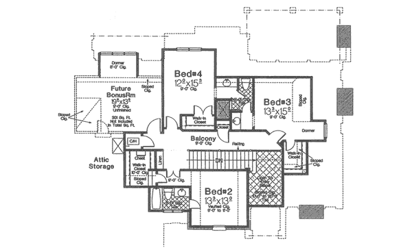 upper floor house blueprint