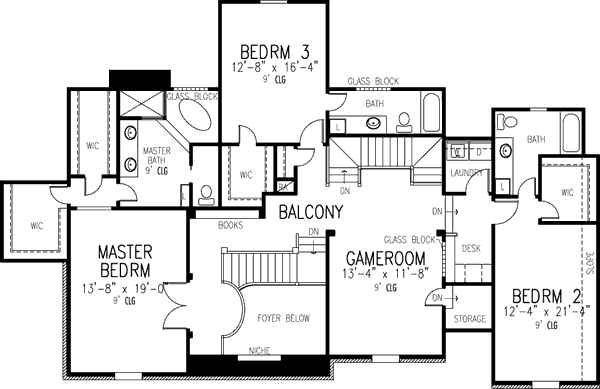 upper floor house blueprint
