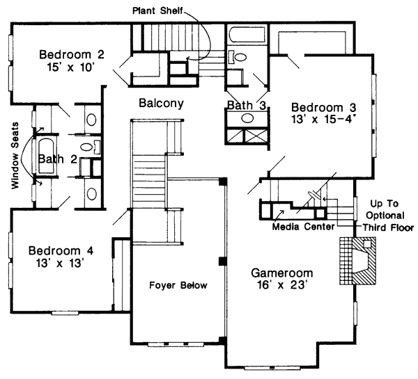 upper floor house blueprint