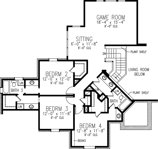 upper floor house blueprint