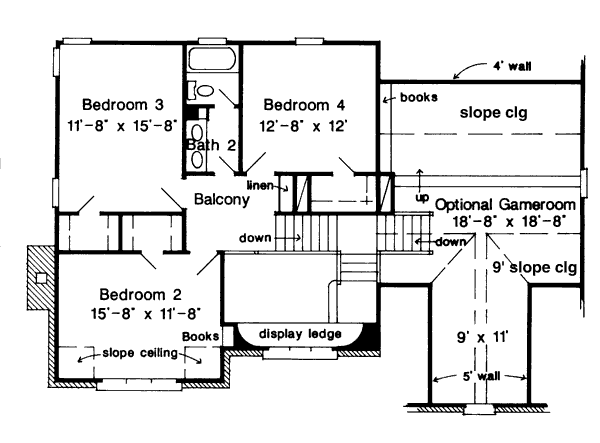upper floor house blueprint