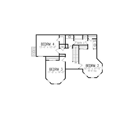 upper floor house blueprint