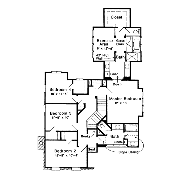 upper floor house blueprint