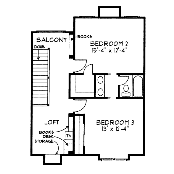 upper floor house blueprint