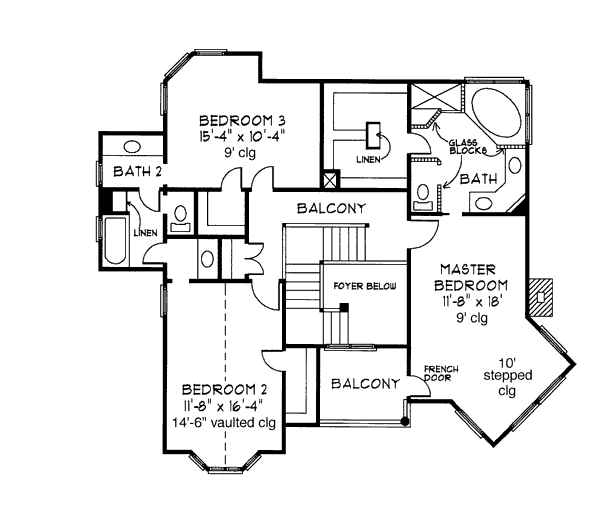 upper floor house blueprint