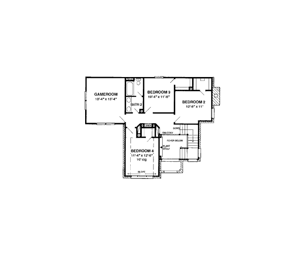 upper floor house blueprint