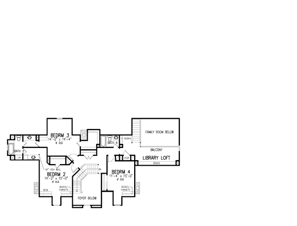 upper floor house blueprint