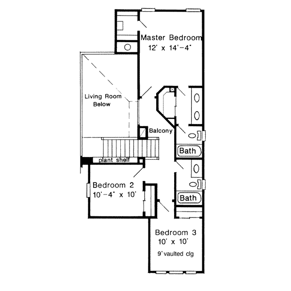upper floor house blueprint
